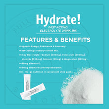 Load image into Gallery viewer, FSB Hydrate! – Fast-Acting Electrolyte Drink Mix