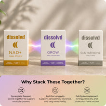 Load image into Gallery viewer, Longevity Stack (NAD++GROW+GLUTATHIONE)
